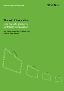 The Art of Innovation: How Fine Arts Graduates Contribute to Innovation cover