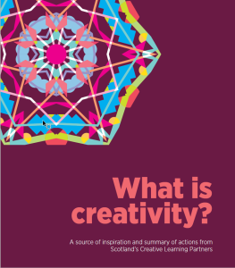 What is Creativity publication cover