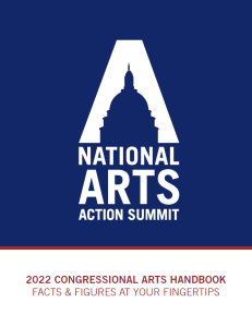 Front cover of featuring Congressional Arts Handbook: 2022 outline of the nations capitol.