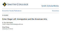 Enter Stage Left: Immigration and the American Arts 