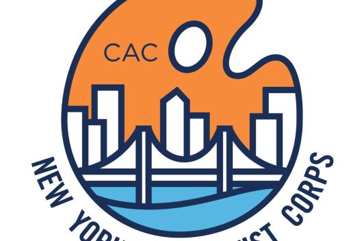 New York City Artist Corps Logo with the nyc skyline