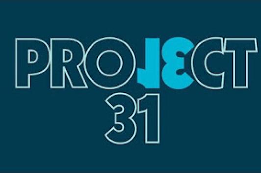 Project 31 logo written and in light blue