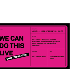 we can do it live flyer info